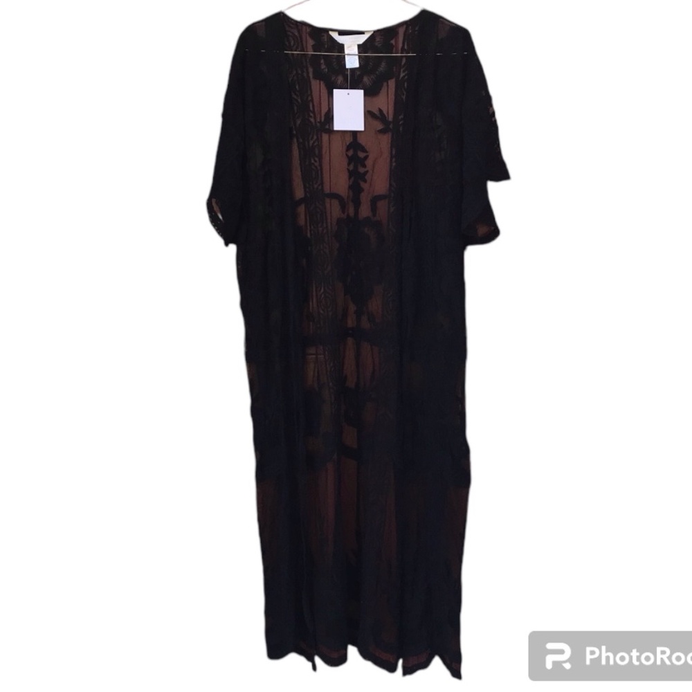 NWT LC Lauren Conrad Lace Duster Kimono Cardigan Size O/S